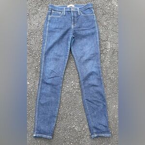 Madewell‎ Women's Blue Wash Denim Jeans High Rise Skinny Size 28
